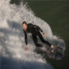 pismo beach surfing, hippy surfer